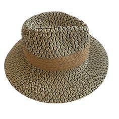 Bonita Paper Straw Straw Hat with Inset fringe band One size fits most 3” Flexible brim for medium sun shade 13.0" circumference 4.5" Crown Adjustable tie inside liner 100% HANDMADE, HANDWOVEN, AND SUSTAINABLE: Made from 100% natural fibers Due to the use of natural fibers, the hat is not made to be used or submerged in the water Black Paper Straw Hats For Summer, Adjustable Black Straw Hat Made Of Paper Straw, Adjustable Short Brim Panama Hat For Vacation, Adjustable Flat Brim Fedora For Vacation, Black Straw Bucket Hat For Vacation, Adjustable Bucket Panama Hat For Vacation, Black Short Brim Hat For Vacation, Black Hat With Short Brim For Vacation, Black Wide Brim Sun Hat In Paper Straw