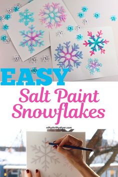 snowflakes that are easy to make with salt paint