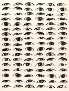 an image of different types of eyes in black and white, with the words'eye chart