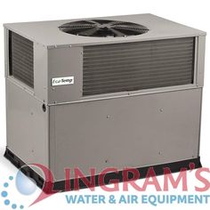 an air conditioner with the words ingrams water & air equipment on it