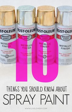 the top ten things you should know about spray paint