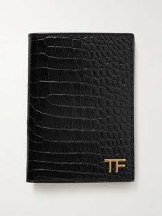 This understated passport holder doesn't shout that it's one of TOM FORD's, but its quality certainly speaks to it. Tipped with a designer emblem, it's made from croc-effect leather that'll take to scuffs and scratches well on your travels. Ysl Document Holder, Mens Travel Essentials, Tom Ford Collection, Leather Passport Holder, Mens Travel, Mr Porter, Passport Holder, Travel Accessories, Tom Ford