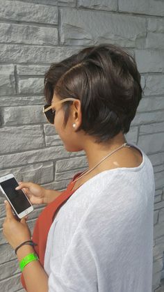 Hair Hair Baddie, Sassy Hair, Penteado Cabelo Curto, Hair Crush, Relaxed Hair, Short Bob Hairstyles, Love Hair, Short Bob, Hair Dos