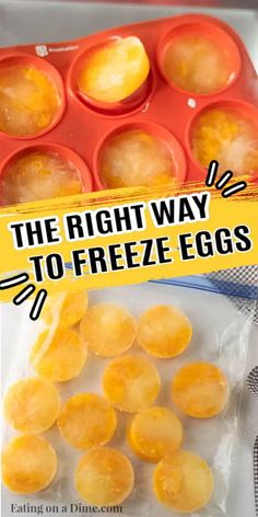 the right way to freeze eggs is easier than using an ice tray and plastic wrapper