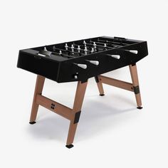 a foosball table is shown on a white background