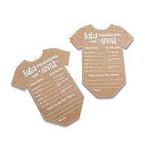 two cardboard baby shower games are shown on a white background, one is brown and the other is tan