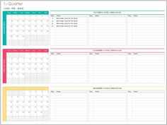 a printable calendar for the month in one page, with two different colors and numbers