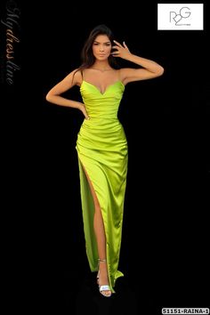 Tarik Ediz 51151 - Mydressline Tarik Ediz Dresses, Lime Color, Plastic Dress, Bright Dress, Tarik Ediz, Satin Evening Dresses, Long White Dress, Satin Prom Dress, Feather Dress