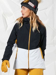 Roxy Peakside Women's Jacket - 88 Gear Chloe Kim, Chic Kids, Snow Wear, Space Style, Snow Jacket, Ride On, Dress Trousers, Shirt Skirt, Plain Weave