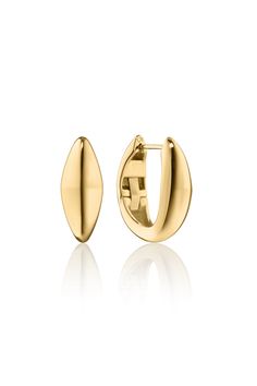 MONICA RICH KOSANN-Large Points North Earrings-YELLOW GOLD Monica Rich Kosann, Thailand, Yellow Gold, Yellow, Gold