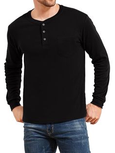 Black Casual Collar Long Sleeve Fabric Plain  Embellished Slight Stretch Spring/Fall Men Clothing Halloween 2023, Fitted Tee, Shein Style, Men Clothing, Black Casual, Workout Tee, Casual Outfit, Mens Tees, Fashion News