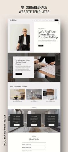 #Portfolio_Template_Design_Layout #Virtual_Assistant_Website #Squarespace_Portfolio #Template_Design_Layout Real Estate Agent Website, Marketing Small Business, Portfolio Website Template, Company Portfolio, Footer Design, Website Marketing