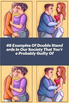 four images with the words 46 examples of double stand aids in our society that you're