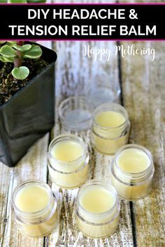 If you're looking for a great natural remedy for headaches, this DIY headache and tension relief balm works wonders. The all natural ingredients and essential oils soothe and relax. #headacheremedies #balmrecipes #naturalhealth #wellness #painrelief #headaches #essentialoils #salverecipes #naturalremedies Headache Relief, Natural Therapy