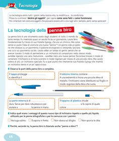 an article about pens and pencils with the caption'la teonologia dell pena bird '