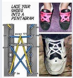 I don't know how but I feel like this information could be useful to the SPN fandom lol<<<<<Very useful to us thank you Lace Your Shoes, Green Converse, Shoe Lace Tying Techniques, Tie Shoelaces, Pattern Steps, Your Shoes, Shoe Lace Patterns, Shoe Lace