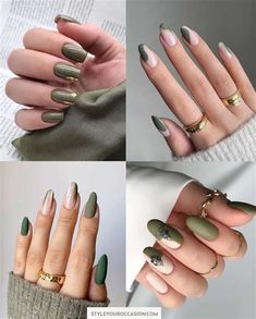 Olive Green Winter Nails. There are any references about Olive Green Winter Nails in here. you can look below. I hope this article about Olive Green Winter Nails can be useful for you. Please remember that this article is for reference purposes only. #olive #green #winter #nails Metallic Olive Green Nails, Olive Green Manicure, Green Beige Nails, Olive Green Gel Nails, Khaki Nail Designs, Olive Nails Design, Olive Green Nail Art, Olive Green Nails Designs, Olive Green Nail Ideas