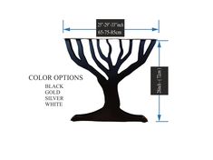 an image of a table with measurements for the top and bottom section, including color options