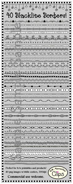 an old black and white pattern with the words, no black line borders on it