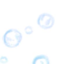 three bubbles are floating in the air on a white and blue background that appears to be blurry