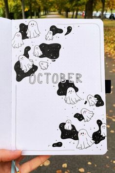 October Bujo Cover, Bujo October, October Bujo, October Planner, Artist Hue, Journal October, Bujo Cover