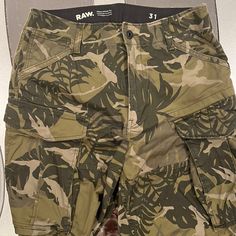 Brand New Just Without Tags Never Worn Cinched Shorts Khaki Military Style Shorts, Military Style Khaki Short Pants, Military Style Short Khaki Pants, Military Camouflage Bottoms With Relaxed Fit, Military Camouflage Relaxed Fit Bottoms, Relaxed Fit Camouflage Military Bottoms, Military Cargo Style Short Pants, Camouflage Short Length Bottoms For Outdoor, Military Camouflage Shorts With Multiple Pockets