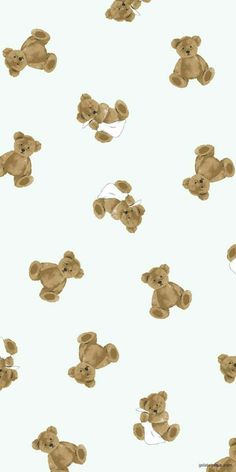 a group of teddy bears on a white background