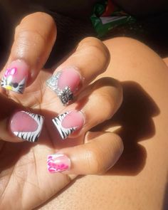 Round Square Nails, Polygel Nail, Nail Piercing, Cute Short Nails, Acrylic Nail Set, Polygel Nails