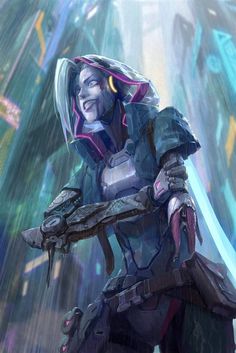 League Of Legends Personajes, Arcane Art, Katarina League Of Legends, Liga Legend, Lol Champions, Cyberpunk Design, League Of Legends Game, Jinx League Of Legends, League Of Legends Characters