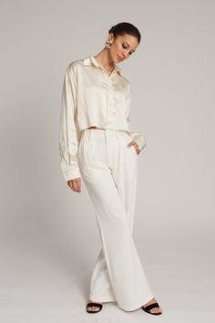 PLEATED TROUSER WHITE – SPRWMN