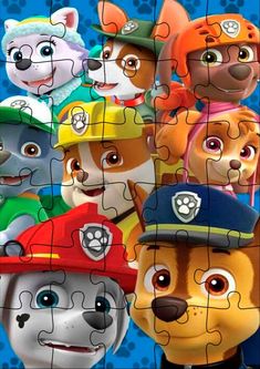 quebra cabeça, quebra cabeça infantil, quebra cabeça masculino, quebra cabeça feminino, festa, aniversário, topo de bolo, topos de bolo. Craft Paper Wrapping, Paw Patrol Characters, Preschool Activities Toddler, Puzzle Games For Kids, Dog Party, Baby Shower Cookies