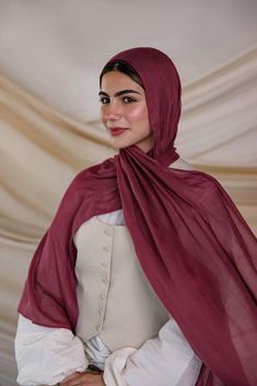 Inspired by Earth's spices, our Sumac Modal is perfect for any season. Explore the rich hues of this tart spice that combines red and berry tones into a beautiful medley. VELAs are uniquely crafted in batches, variations are expected. Shop our sumac modal hijab online to find the perfect scarf hijab that blends elegance with comfort, made from the finest sumac modal fabric. Vela Scarves, Red Hijab, Modal Hijab, Berry Tones, Mermaid Pink, Scarf Hijab, Sweater Bags, Hair Scarf Styles, Self Expression