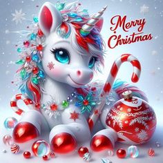 Enchanted Christmas, Nice Tattoos, Xmas Wallpaper, Christmas Artwork, Christmas Unicorn, Unicorn Horse, Classy Tattoos, Baby Unicorn, Unicorn Art