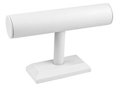 a white desk lamp on a white base