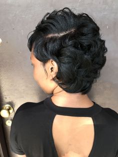 Short Flat Ironed Natural Hair, Short Flat Ironed Natural Hair Black, Pixie Bob Haircut Black Women, Relaxed Short Hairstyles For Black Women, Short Relaxed Hairstyles For Black Women, Short Blowout Hairstyles, Short Bob Cuts For Black Women, Flat Ironed Natural Hair, Short Relaxed Hair