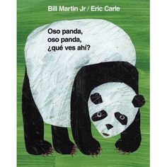 a painting of a panda bear on a green background