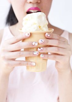 » DIY Pop Rocks Candy Recipe Diy Ice Cream Cone, Cute Little Crafts, Model Haircut, Stationary Diy, Ice Cream Nails, Craft At Home, Nail Party