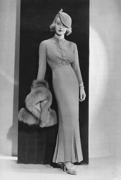 My 1930s Fashion Obsession - Vintage Gal Oud Hollywood, Klasik Hollywood, Hollywood Vintage, Jean Harlow, Bette Davis, Actrices Hollywood