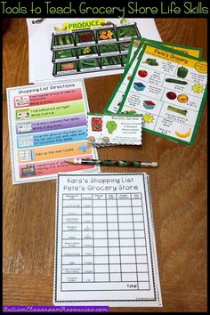 This functional life skills activity is perfect for any special education environment. This pack includes activities aimed at teaching students practical life skills promoting independent living. Students will love this true image of grocery shopping, while they practice skills ranging from money counting and calculating discounts to using coupons and check writing skills. Try this differentiated way of teaching in your sped classroom today. #moneyskills #lifeskills #specialeducation Classroom Special Education, Special Education Curriculum