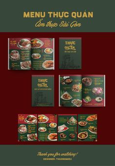 Menu Book Design Ideas, Kopitiam Menu Design, Book Menu Design Ideas, Thai Food Menu Design, Luxury Menu Design, Noodles Menu, Thai Food Menu, Salad Packaging, Restaurant Menu Covers