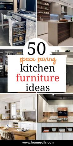 Space Saving Furniture Kitchen, Multi Use Furniture, Tiny Bedroom Ideas, Space Saving Kitchen Table, Small U Shaped Kitchen, Apartment Design Ideas, Kitchen Renovation Ideas, Rv Interior Design, Cabinets Makeover