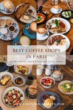 the best coffee shops in paris, france for breakfast and brunch with friends