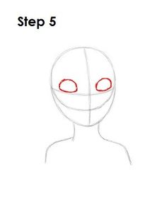 how to draw a cartoon character with red eyes step by step drawing instructions for beginners