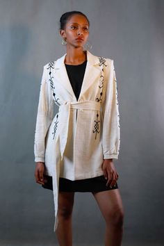 Habesha coat modern Ethiopian casual dress Traditional Embroidered Outerwear For Work, Ethiopian Fashion, Cross Embroidery Designs, Cross Embroidery, Embroidered Coat, African Traditional Dresses, Black Embroidery, Black Cross, Coat Dress