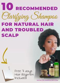 10 Gentle Clarifying Shampoos For Black Hair To Remove Build Up in your natural hair. great for swimmers and co-wash queens. Clarifying Shampoo For Natural Hair, 4c Natural Hair Care, Hair Monster, Haircare Tips, Hair Cleanser, Hair Care Regimen