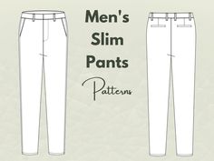 men's slim pants pattern