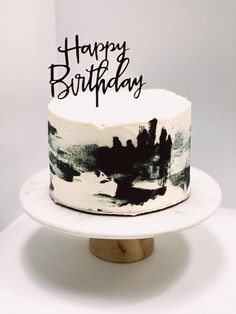 Cityscape cake,buttercream, New York City, New York cake, Birthday cake, black and white cake, Happy Birthday Black Tiered Cake, 18th Birthday Cake Black And White, Birthday Cake Black, Black And White Cake Ideas, Diy Cake Topper Printable, Black White Cakes, 18th Cake