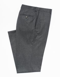 Check out our collection of Men's Trousers, or browse through our selection of men's suits, dress shirts, or sportswear and more to complete your look. Flannel Trousers, Charcoal Grey Dress, Men's Dress Pants, J Press, Tweed Trousers, Suits Dress, Grey Flannel, Men Trousers, Casual Outerwear