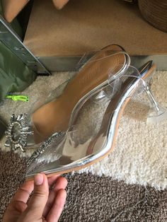 FREE SHIPPING Luxury Women Pumps 2019 Transparent High Heels Sexy Pointed Toe Slip-on Wedding Party Brand Fashion Shoes For Lady PVC JKP1943 Clear Open Toe Heels For Prom, Wedding Heels With Clear Strap And Open Toe, Spring Wedding Heels With Clear Strap, Clear High Heel Shoes For Prom, Clear Open Toe Heels For Wedding, Clear High Heels For Prom, Clear Open Toe Wedding Heels, Clear Closed Toe Heels For Party, Pointed Toe Heels With Clear Strap For Party