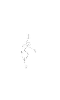 a drawing of a person jumping in the air